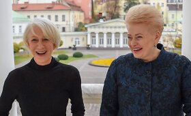 Dalia Grybauskaitė susitiko su britų aktore Helen Mirren