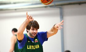 Lietuvos krep&scaron;inio rinktinės treniruotė &ndash; be Jono Kazlausko