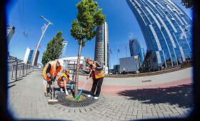 Vilniaus kiemsargių piketas prie sostinės savivaldybės