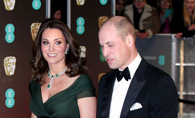 Kate Middleton ir princas Williamas BAFTA apdovanojimuose