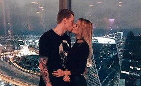 Kristinos Orbakaitės sūnus Nikita Presniakovas ir jo mylimoji Aliona Krasnova