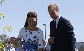 Princas Williamas ir su žmona Catherine apsilankė Brisbene
