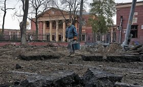 Stiprus rusų smūgis Odesai: apgadintas meno muziejus ir infrastruktūra