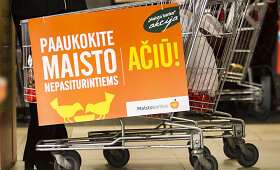 Vilniaus parduotuvėse &ndash; eilinė &bdquo;Maisto banko&ldquo; akcija