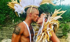 Jeremy Meekso ir Chloe Green atostogos Barbadose