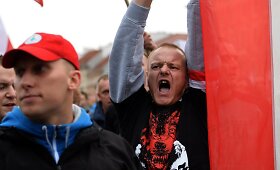 Protestas prie&scaron; pabėgėlius Lenkijoje
