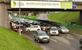 Geležinio Vilko gatvėje &ndash; 6 automobilių avarija