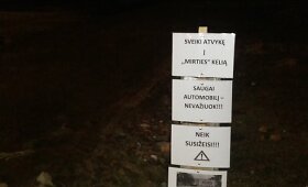 &Scaron;maik&scaron;tūs perspėjimai &ndash; Domeikavos gyventojų kova prie&scaron; duobes