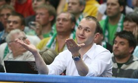 &bdquo;Lietuvos ryto&ldquo; klubo vadovo J.Vainausko emocijos liejosi per kra&scaron;tus