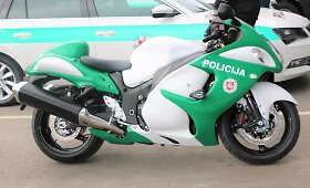 Naujas Klaipėdos policijos ginklas - motociklas &bdquo;Suzuki Hayabusa&ldquo;