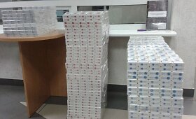 &Scaron;venčionių rajone pasieniečiai sulaikė baltarusį, automobiliu gabenusį kontrabandines cigaretes