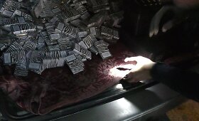 Pasieniečiai &Scaron;ilutėje sulaikė Rusijos pilietį sodyboje i&scaron;kraunantį kontrabandines cigaretes 
