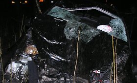 Automobilio &bdquo;VW Golf&ldquo; avarija Kataučiznos kaime