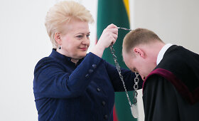 Lietuvos prezidentė Dalia Grybauskaitė priėmė teisėjų priesaikas