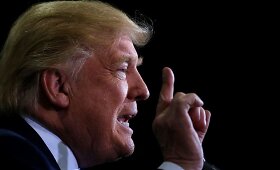 Donaldo Trumpo kalbą Nevadoje nutraukė apsaugos darbuotojai