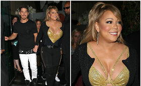 Papilnėjusi Mariah Carey demonstruoja savo apvalumus