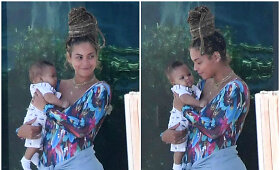 Paparacai pirmą kartą užfiksavo ūgtelėjusius Beyonce dvynukus