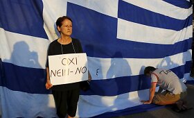Nepatenkinti graikai surengė protestą