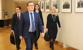 Spaudos konferencija, kurioje pristatomi pirminiai Kalėjimų departamento audito rezultatai