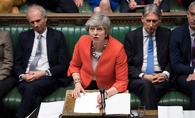 JK parlamentas vėl atmetė Theresos May &bdquo;Brexit&ldquo; sutarties projektą