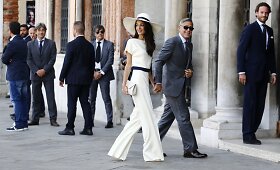 George'as Clooney ir Amal Alamuddin vyksta įregistruoti civilinės santuokos Venecijoje