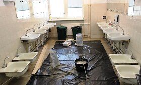 Kariuomenė ruo&scaron;iasi &scaron;auktinių priėmimui &ndash; remontuojama batalionų infrastruktūra