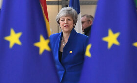 Theresa May atvyko į Briuselį derėtis dėl &bdquo;Brexit&ldquo; pratęsimo