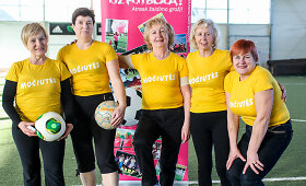 Futbolo &scaron;ventė Moters dienos proga
