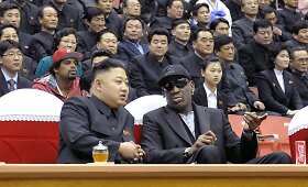Amžini draugai &ndash; krep&scaron;ininkas Dennisas Rodmanas ir &Scaron;iaurės Korėjos lyderis Kim Jong Unas