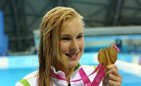 Jaunimo olimpinėse žaidynėse Rūta Meilutytė i&scaron;kovojo auksą, Povilas Strazdas &ndash; sidabrą