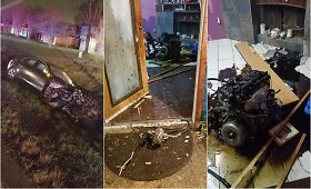 &bdquo;Jaguar&ldquo; avarija Luizianoje: variklis įskrido į namą