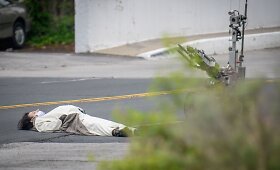 JAV pa&scaron;autas pandos kostiumą vilkintis vyras, laikęs &bdquo;bombą&ldquo; i&scaron; &scaron;okoladukų