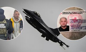Ukraina atskleidė tinklą rusų karinės žvalgybos agentų, kurie ie&scaron;kojo naikintuvų F-16