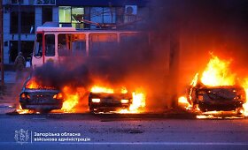 Galingas Rusijos smūgis Zaporižioje i&scaron;guldė de&scaron;imtis žmonių