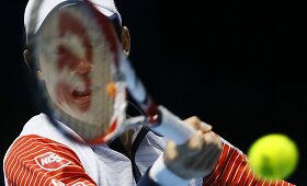 Kei Nishikoris ATP &bdquo;World Tour Finals&ldquo; turnyrą pradėjo pergale