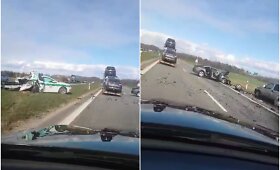 Autostradoje prie Klaipėdos &ndash; didelė avarija