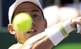 Kei Nishikoris ir Davidas Goffinas susitiks Majamio turnyro ketvirtame rate