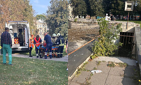 Vilniuje susižeidė ant laiptų nukritęs vyras