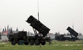 Turkijos sieną nuo Sirijos atakų sagos &bdquo;Patriot&ldquo; raketų baterija