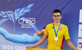 Lietuvos sportininkas Michail &Scaron;i&scaron;ko tapo Europos jaunių plaukimo su pelekais vicečempionu