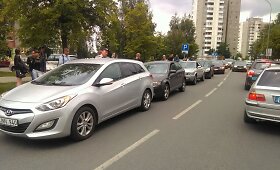 Panevėžyje susidūrė 5 automobiliai