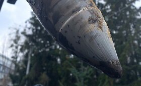 Kyjive neutralizuota raketos &bdquo;Kinžal&ldquo; kovinė galvutė