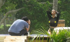 Erotinė Kim Kardashian fotosesija Meksikoje