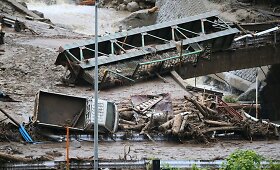 Japonijoje taifūno Neoguri sukelta žemės nuo&scaron;liauža pasiglemžė 12-mečio gyvybę