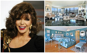 Aktorė Joan Collins parduoda prabanga tviskančius apartamentus Holivude
