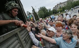 Ukrainos pajėgos visi&scaron;kai perėmė Slovjansko kontrolę, gyventojams atvežta maisto