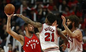J.Valančiūnas ir &bdquo;Raptors&ldquo; pratęsė pragari&scaron;ką seriją su &bdquo;Bulls&ldquo;