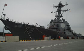 JAV karinis laivas &bdquo;USS Oscar Austin&ldquo; prisi&scaron;vartavo Klaipėdoje