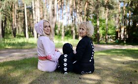 Oksana Pikul-Jasaitienė prekės ženklo &bdquo;Stylish Paw&ldquo; fotosesijoje