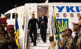 Volodymyras Zelenskis lankosi Pietų Afrikos Respublikoje